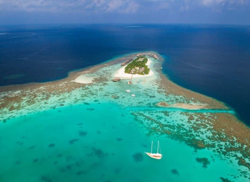 Mirihi Island Resort Aerial 2