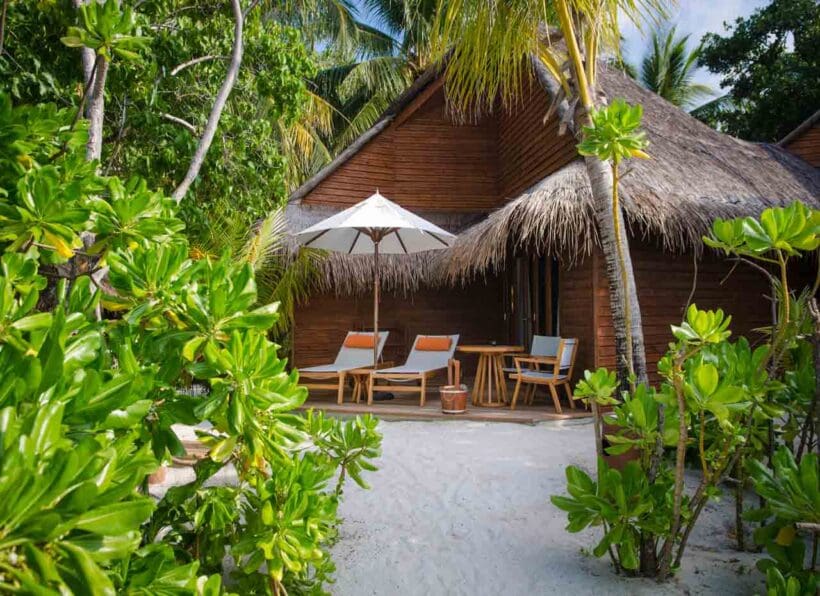 Mirihi Island Resort Beach Villa außen